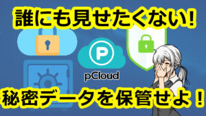 誰にも見られたくないデータ、自分しか見れない仕組み「pCloud Encryption」で暗号化しよう！画像も動画も秘密のデータもクラウド保存！